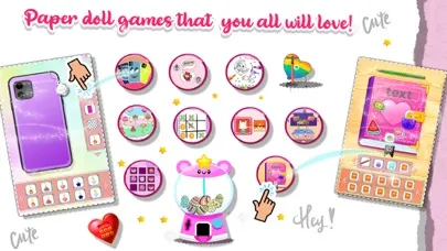 Tangkapan skrin DIY Paper Doll Chibi Dress Up