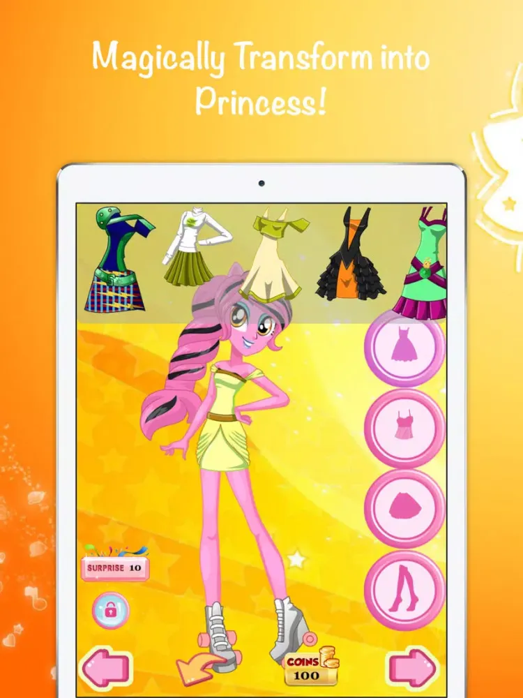 Equestria Girls for Create SHIRT DRESSES Character iPad  Ekran Görüntüleri