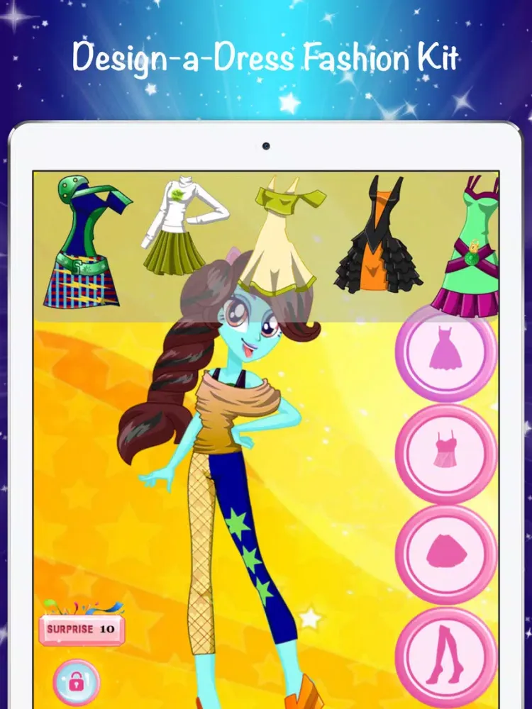 Equestria Girls for Create SHIRT DRESSES Character iPad  Ekran Görüntüleri