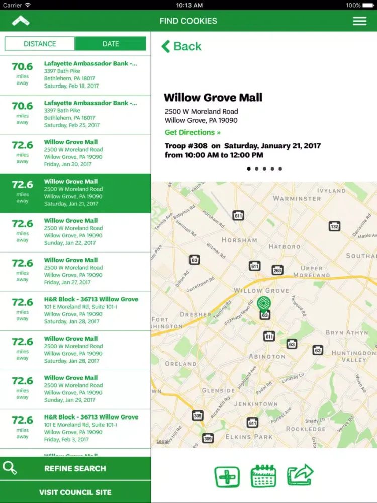 صور Girl Scout Cookie Finder iPad 
