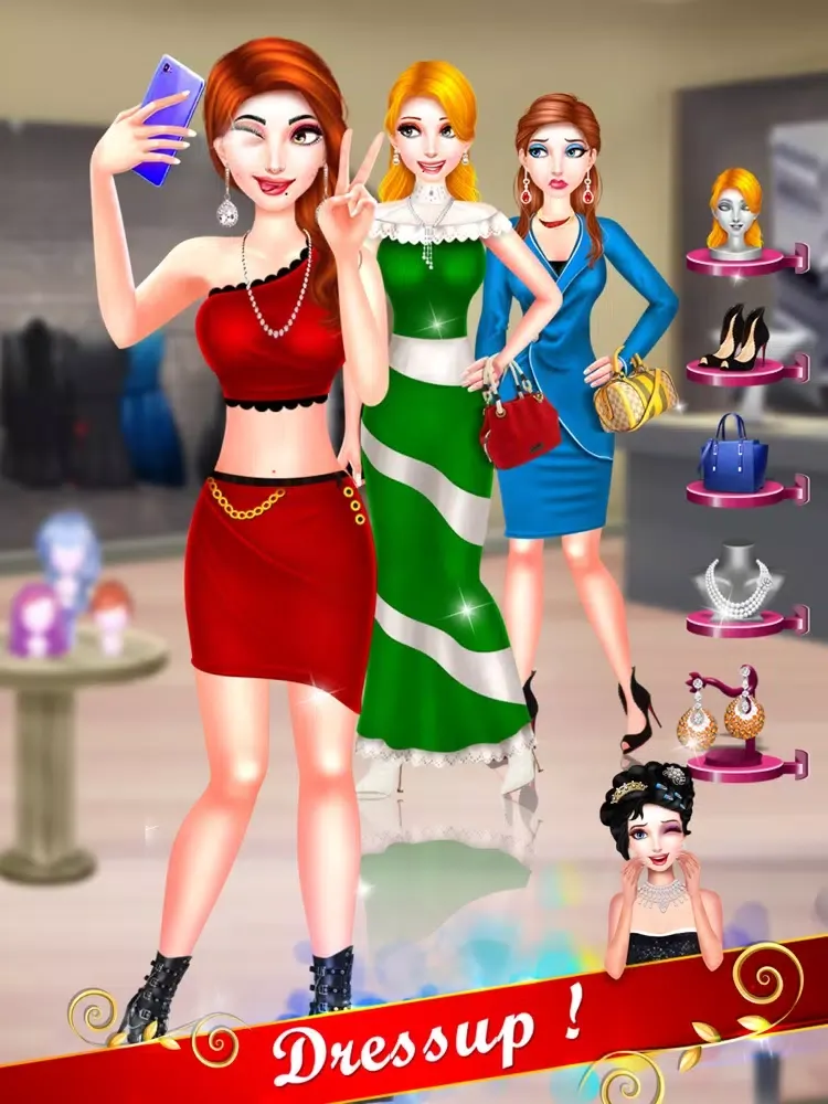 Capturas de tela do Top Fashion Dressup Model Game iPad 