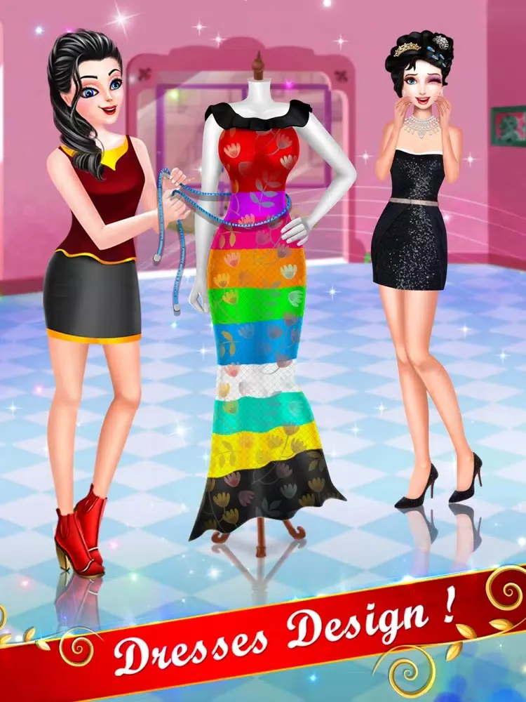 Capturas de tela do Top Fashion Dressup Model Game iPad 