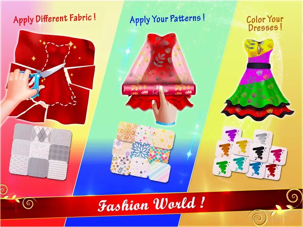 Capturas de tela do Top Fashion Dressup Model Game iPad 