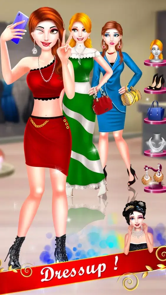 Capturas de tela do Top Fashion Dressup Model Game