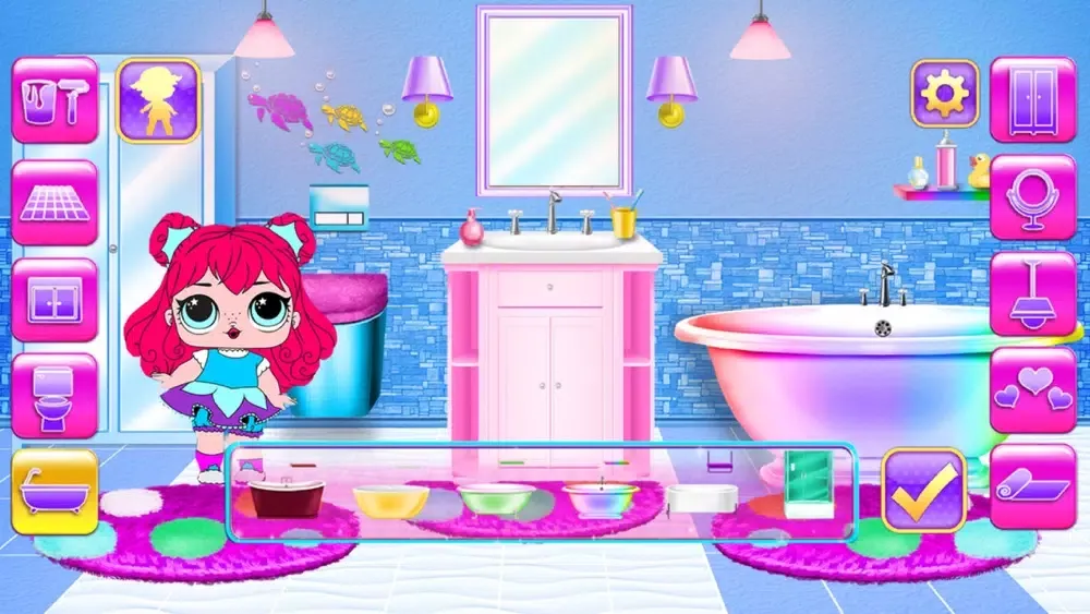 ภาพหน้าจอของ Girly House Dolls Design