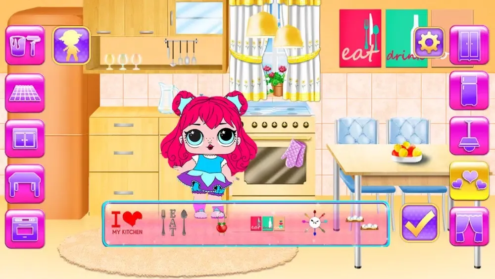 ภาพหน้าจอของ Girly House Dolls Design