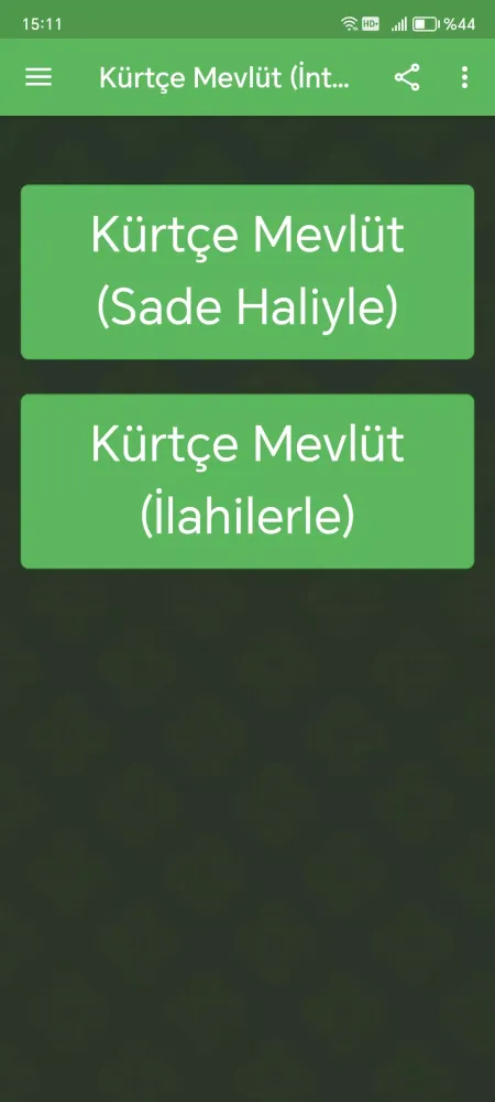 Screenshot di Kürtçe Mevlüt (İnternetsiz)