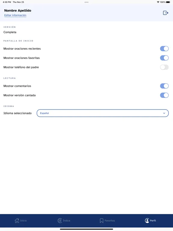 Zrzuty ekranu Hacia El Padre iPad 