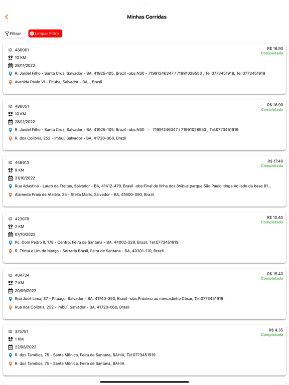 Giross Entregas - Clientes iPad 应用截图