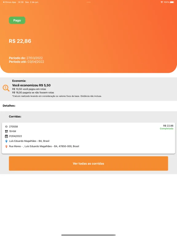 Giross Entregas - Clientes iPad 应用截图