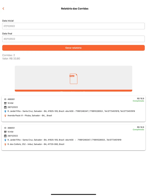 Giross Entregas - Clientes iPad 应用截图