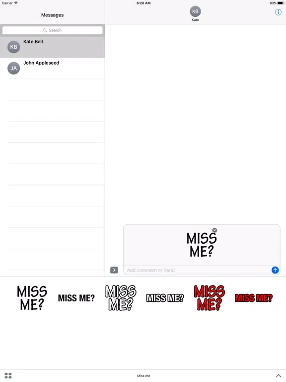 Скриншоты Miss me iPad 