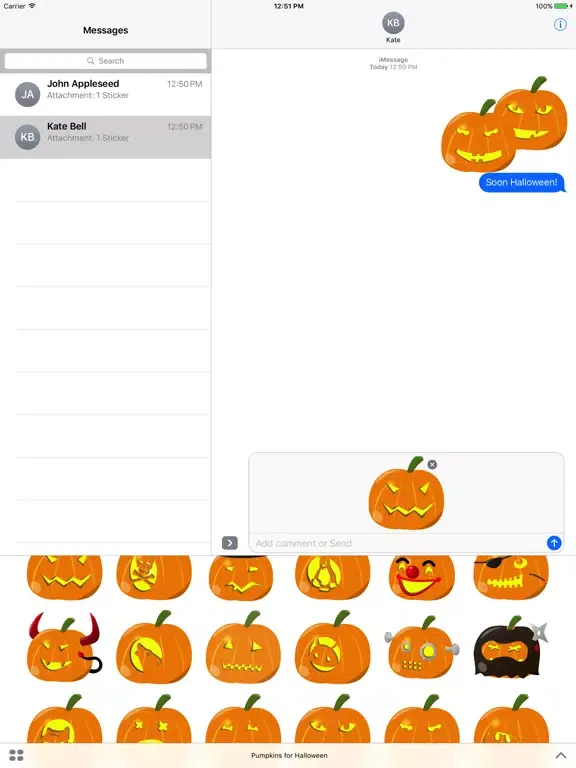 Zrzuty ekranu Pumpkins for Halloween! iPad 