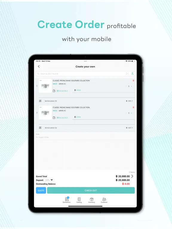 Ảnh chụp màn hình của GIS POS – Point of Sale iPad 