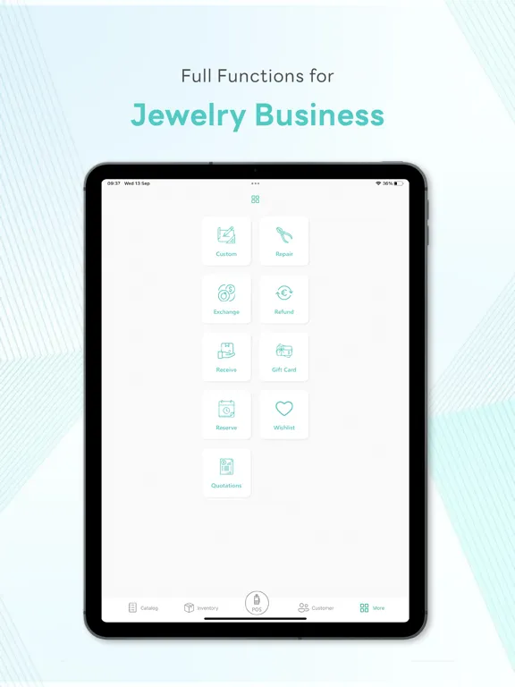 Ảnh chụp màn hình của GIS POS – Point of Sale iPad 