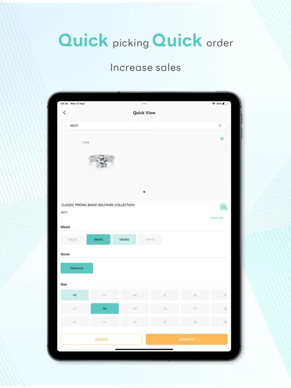 Ảnh chụp màn hình của GIS POS – Point of Sale iPad 