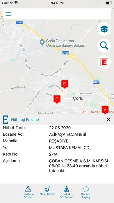 Capturas de pantalla de Mobil Çorlu Kent Rehberi