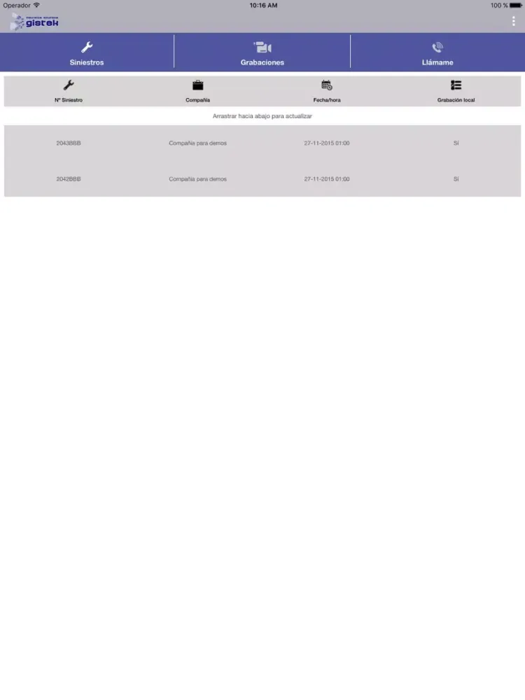 Ubiquos Staging iPad  스크린샷