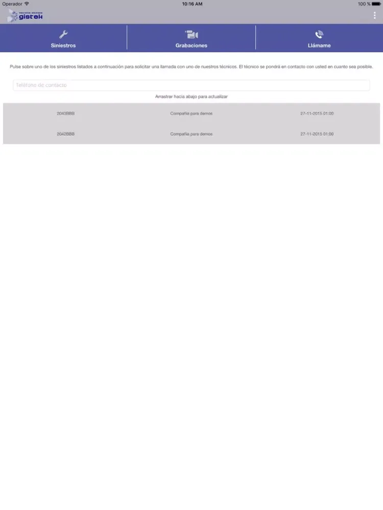 Ubiquos Staging iPad  스크린샷