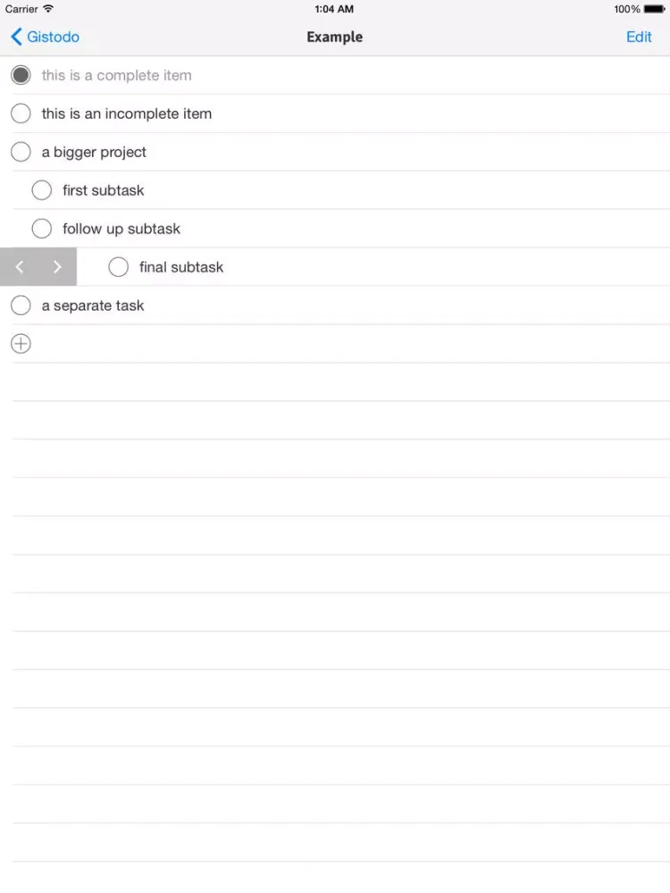 Gistodo iPad Ekran Görüntüleri