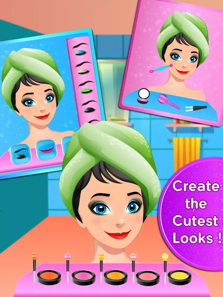 Ảnh chụp màn hình của Fashion Dress Up & Makeup Game iPad 