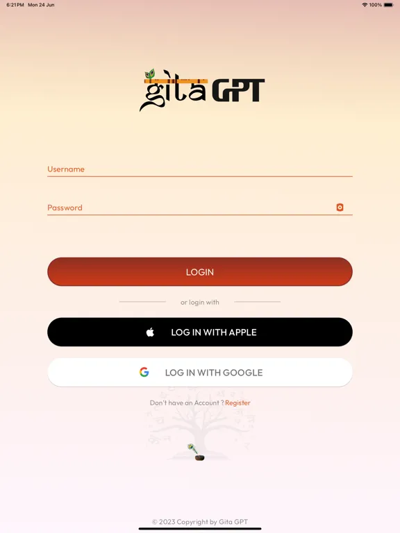 Tangkapan layar Gita GPT iPad 
