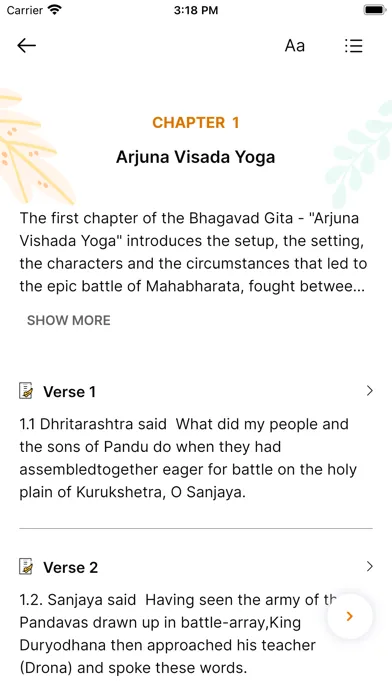 Screenshot di Bhagavad Gita: Hindi & English