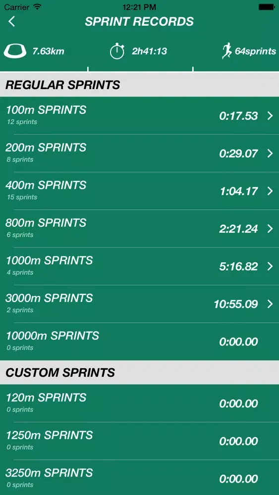 Sprint Track Ekran Görüntüleri