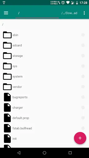Tangkapan layar File Manager