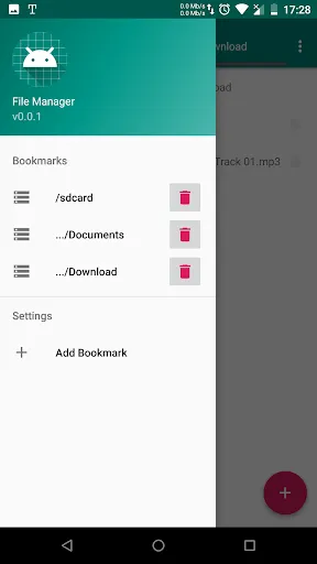 Tangkapan layar File Manager