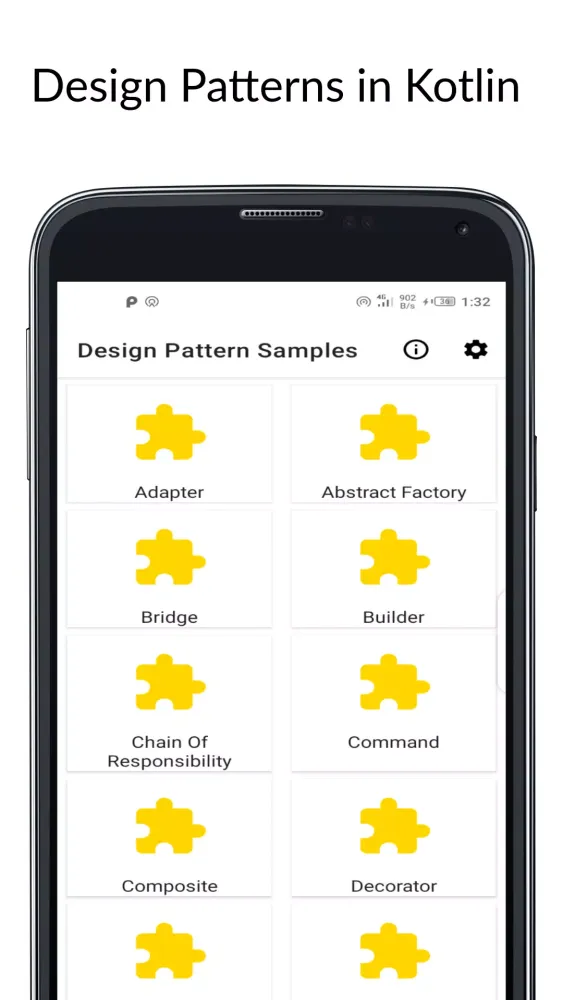 Tangkapan skrin Learn Design Patterns with Kot