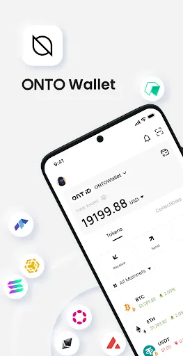 ภาพหน้าจอของ ONTO Cross-chain Crypto Wallet