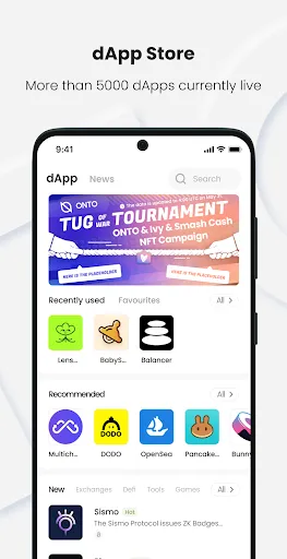 ภาพหน้าจอของ ONTO Cross-chain Crypto Wallet