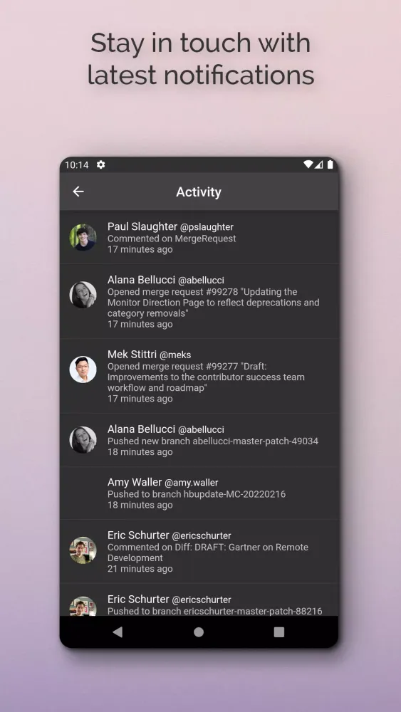 Git+ Screenshots