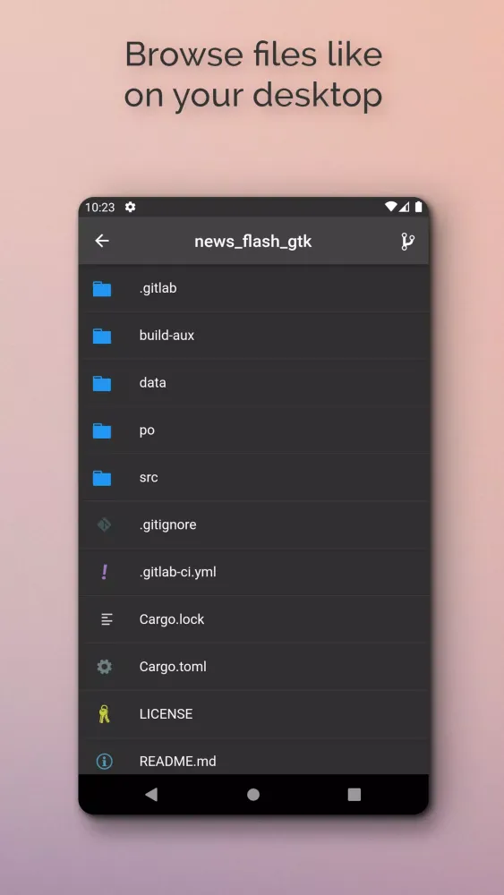 Git+ Screenshots