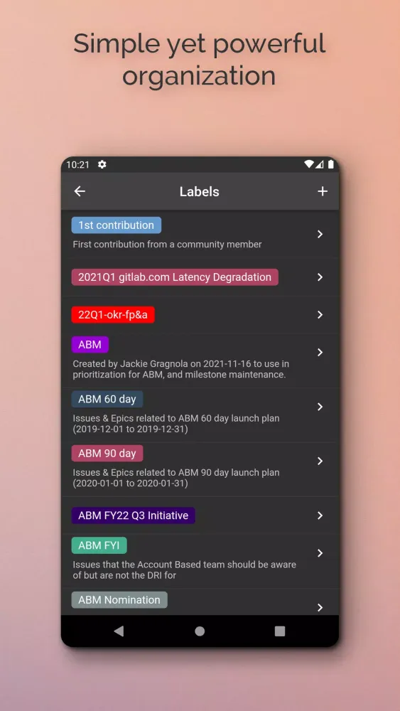 Git+ Screenshots
