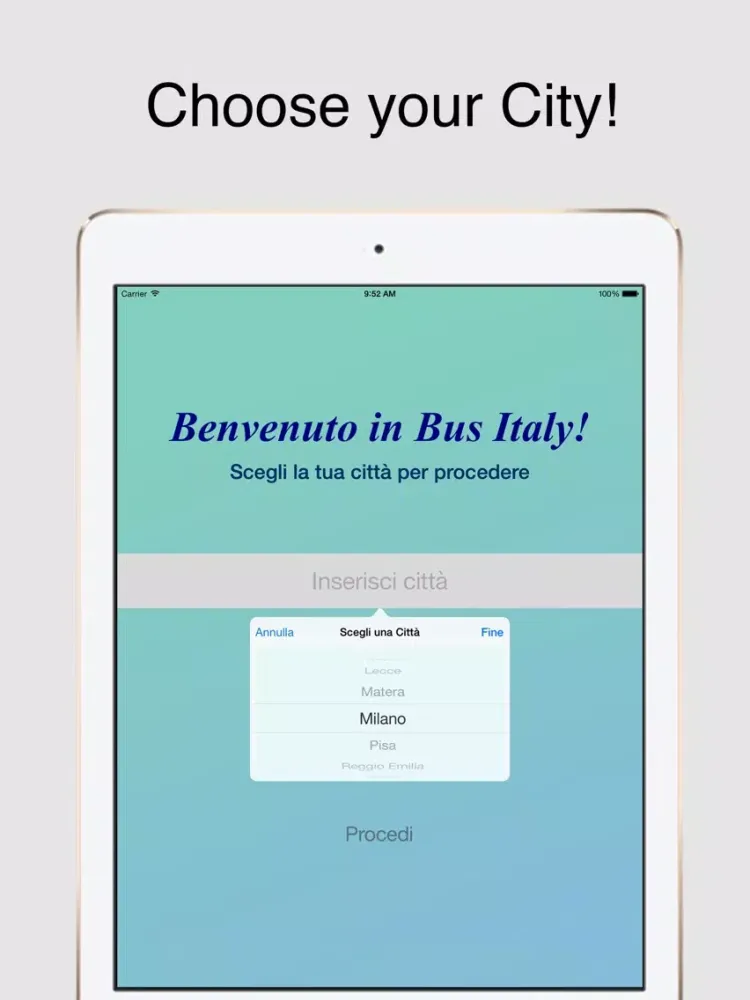 Capturas de pantalla de Bus Italy iPad 