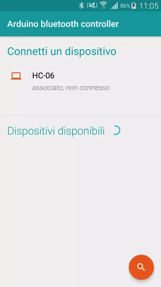 Screenshot di Arduino bluetooth controller