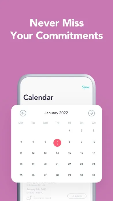Givefinity: Volunteer Tracking Screenshots
