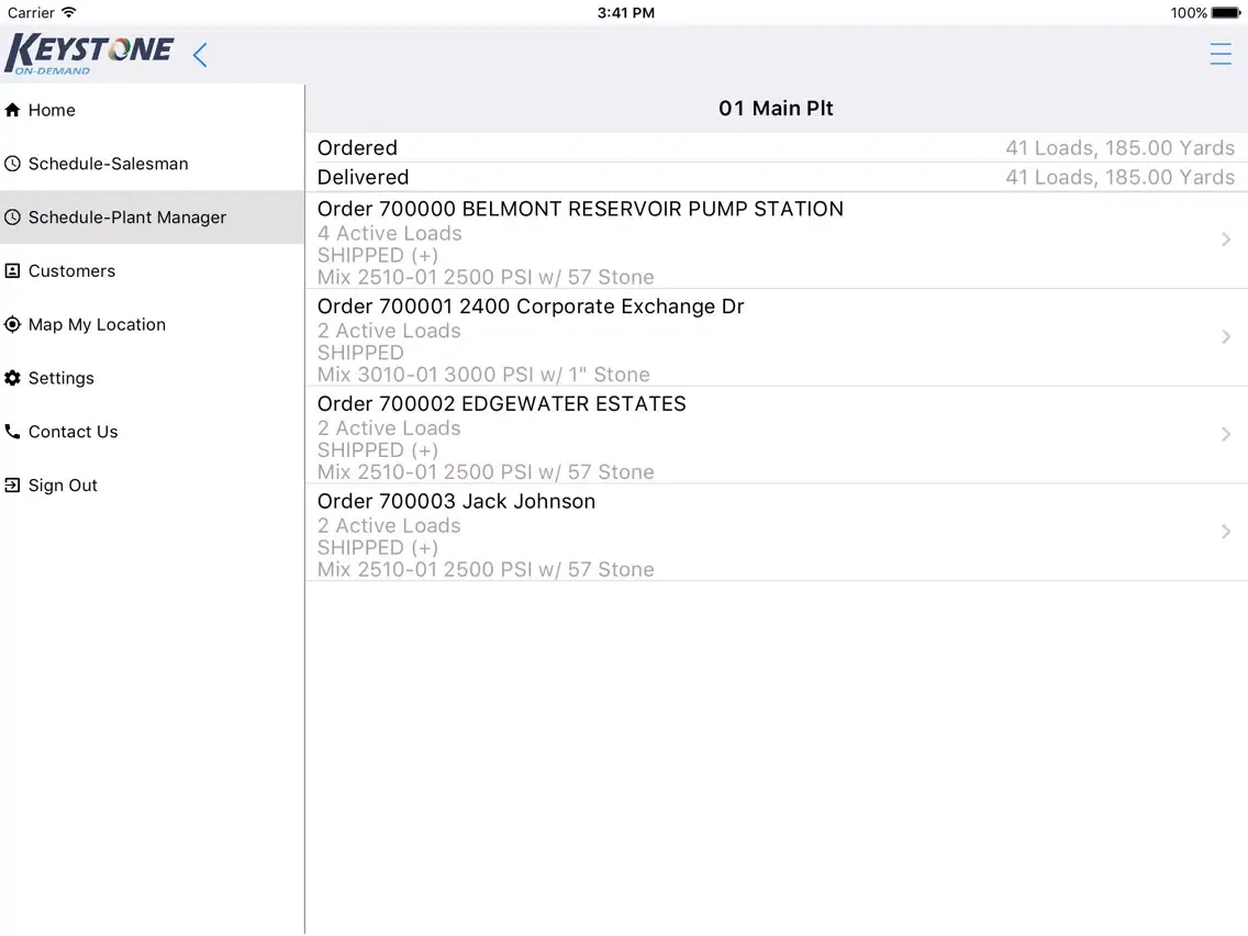 Keystone On-Demand iPad  스크린샷