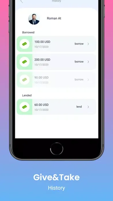 Captures d'écran de Give&Take App