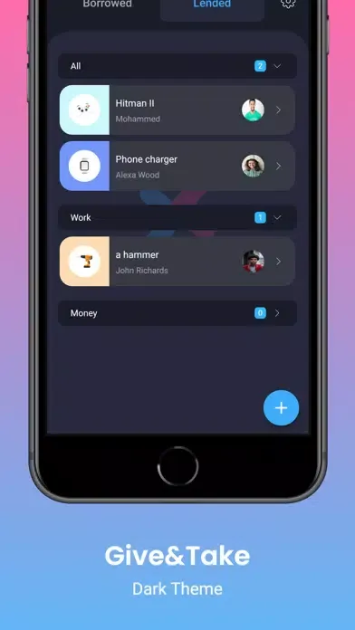 Captures d'écran de Give&Take App