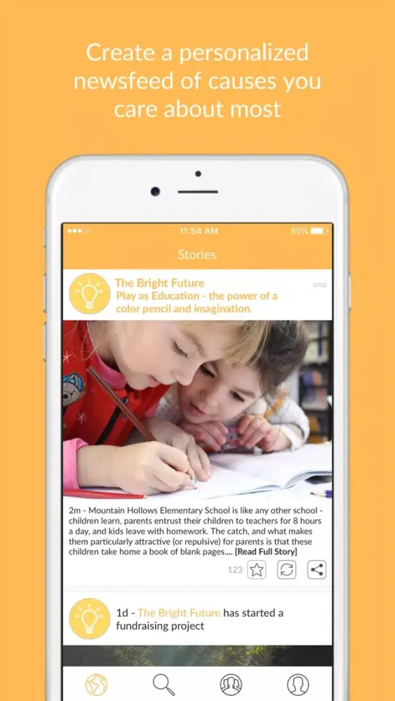Captures d'écran de Givo App - Giving & Good News