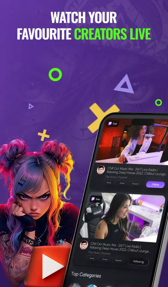 Screenshot di Cross-Platform streams - Givvy