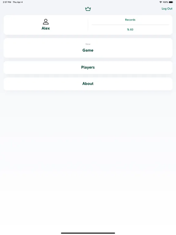 Ảnh chụp màn hình của King Scoreboard iPad 