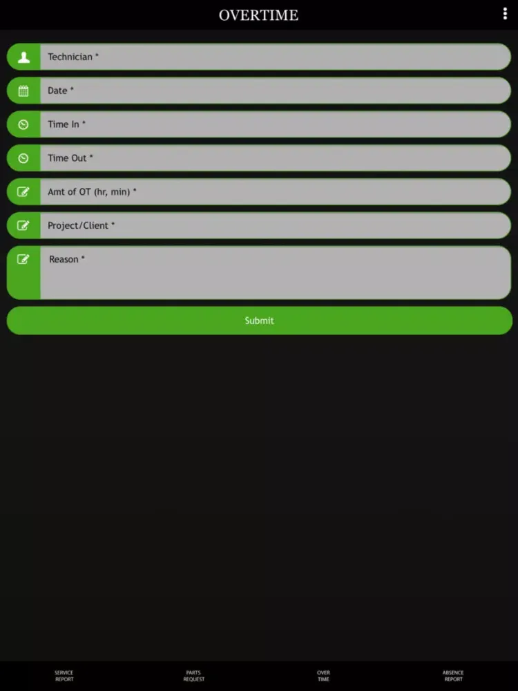 Gizmo Service Reporting iPad  سکرین شاٹس