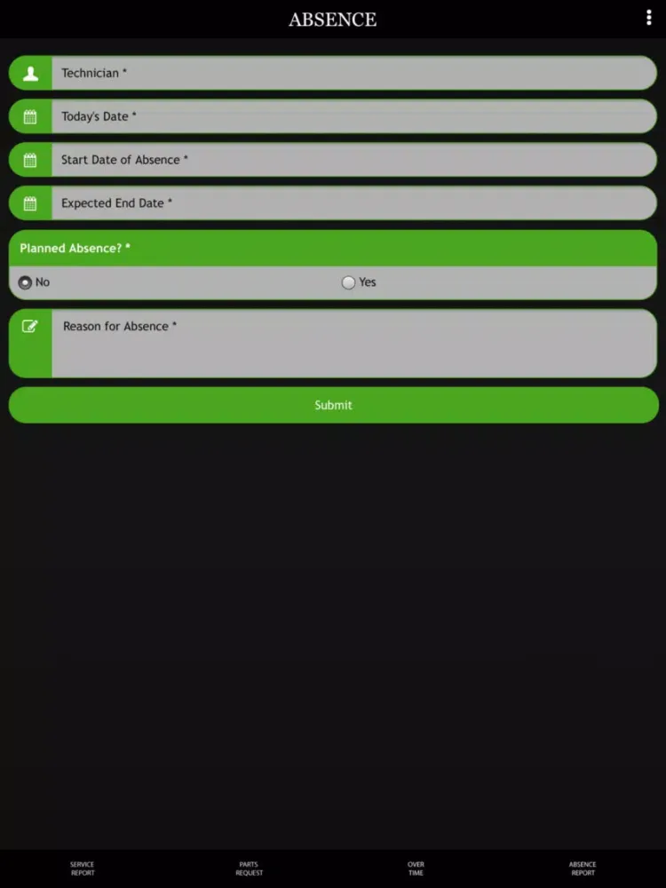 Gizmo Service Reporting iPad  سکرین شاٹس