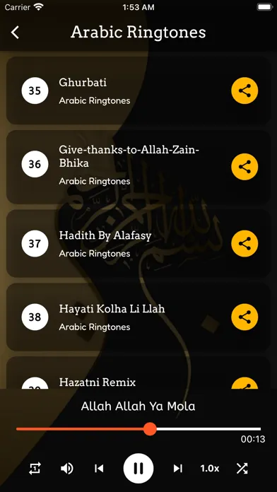 Arabic Ringtones سکرین شاٹس