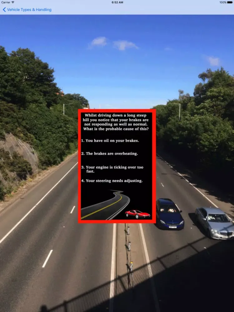 Theory Test For Learner Car Drivers & Road Signs iPad 应用截图