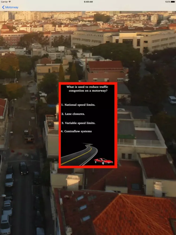 Theory Test For Learner Car Drivers & Road Signs iPad 应用截图